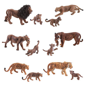 TAV005 Фигурка "Хищники с потомством", 6 видов (в ассортименте) Игрики ZOO