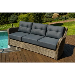 91548650 Диван садовый Besta fiesta Besta_Venice_sofa3_brown ВЕНЕЦИЯ 222 см x 90 см x 86 см искусственный ротанг коричневый STLM-0964192