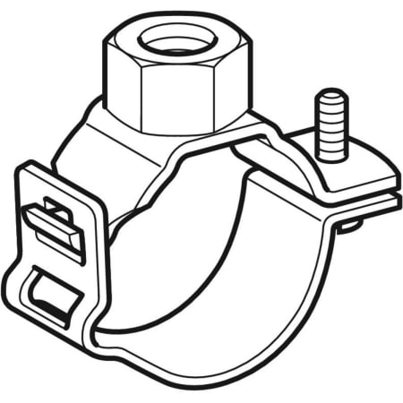 369.842.00.1 Хомут Geberit с соединительной муфтой G 3/4", регулируемый Geberit  - Вид №1