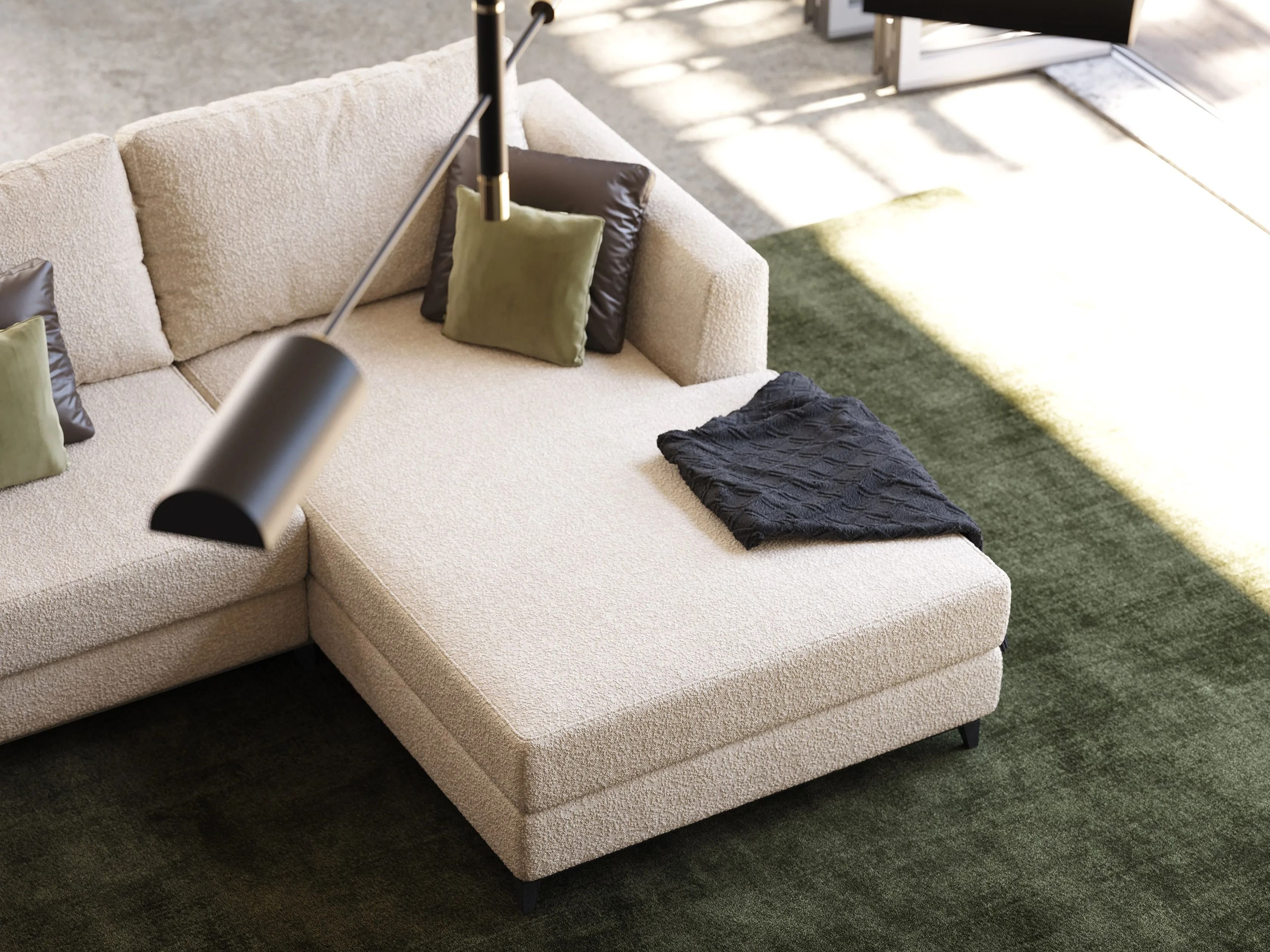 Тканевый диван с полуостровом Laskasas ARCH-00050829 - Вид №7