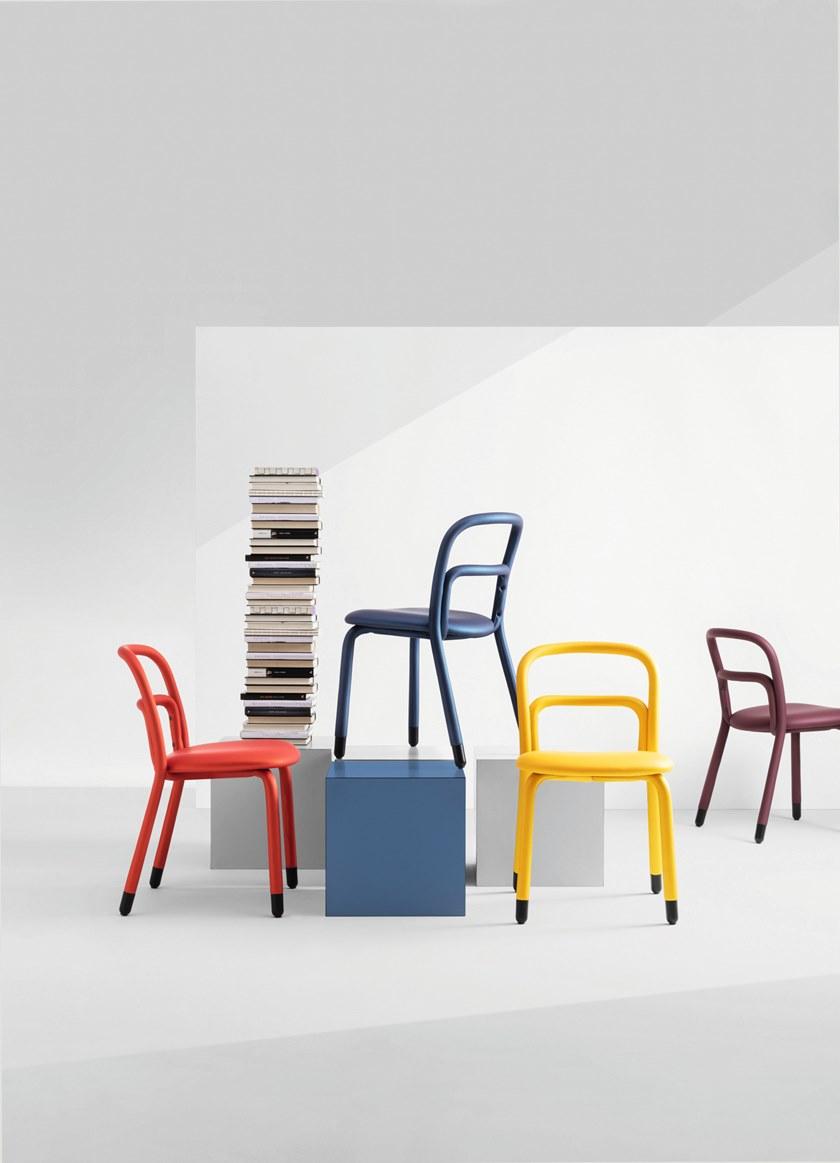 Midj Стул из ткани Pippi sun-id-1347186 - Вид №5