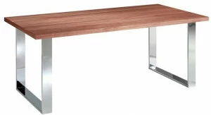 Angel Cerdá Прямоугольный стол для гостиной из стали и дерева Urban deco 1075