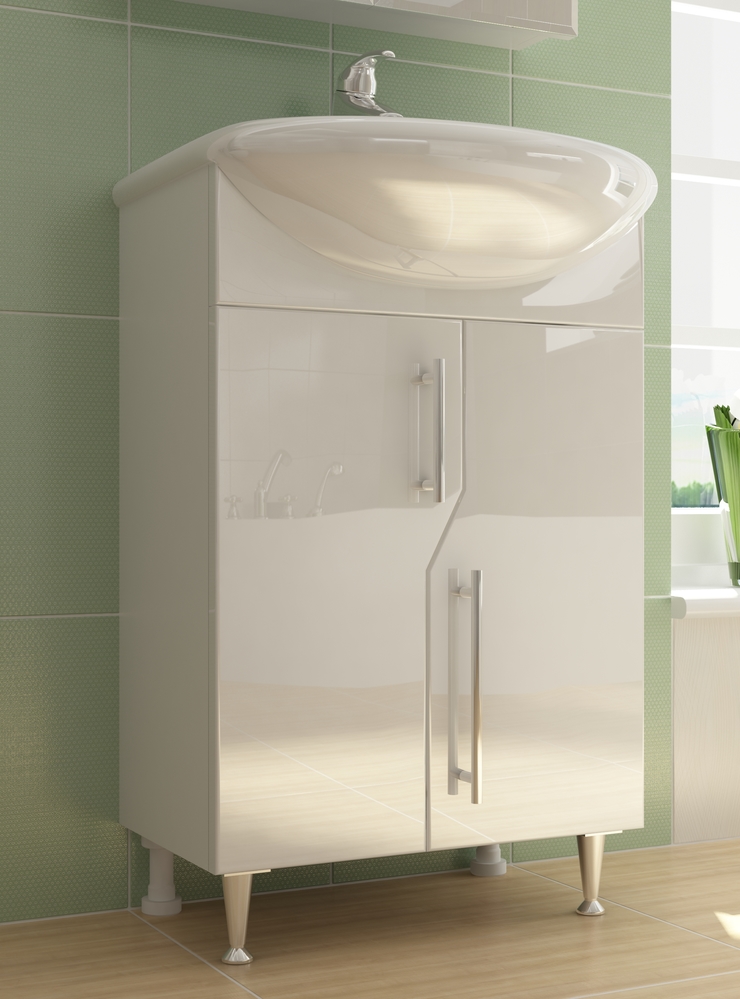 Тумба с раковиной Grand 550 (Уют)550⨉300⨉830 мм белый Santreyd sun-id-664493 - Вид №1