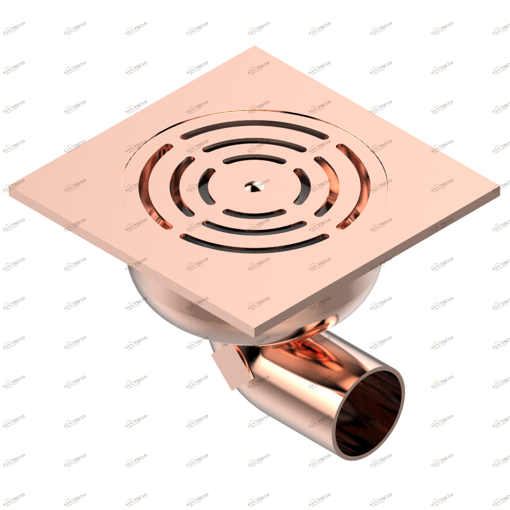 G00-7640/02 Трап квадратный с сифоном 140 мм x 140 мм Thg-paris прочие артикулы THG Розовое золото G00-7640/02 CAT.F