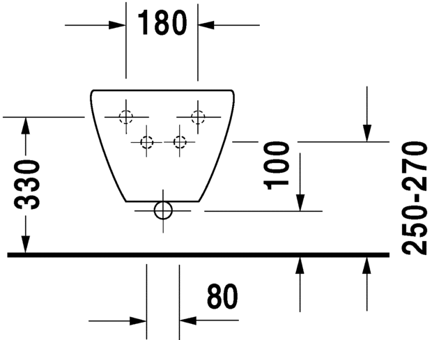 253210..00 Биде подвесное Duraplus Duravit - Вид №4