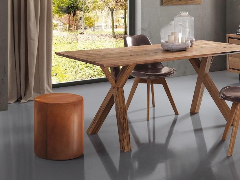 Oliver B. Круглый кожаный пуф Oliver b. wild sun-id-1356756 - Вид №1