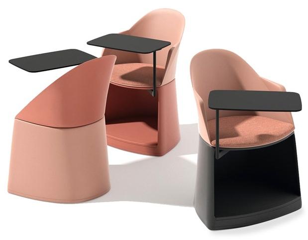 arper Кресло с подлокотниками с контейнерным отсеком на колесах Cila go sun-id-1344552 - Вид №3