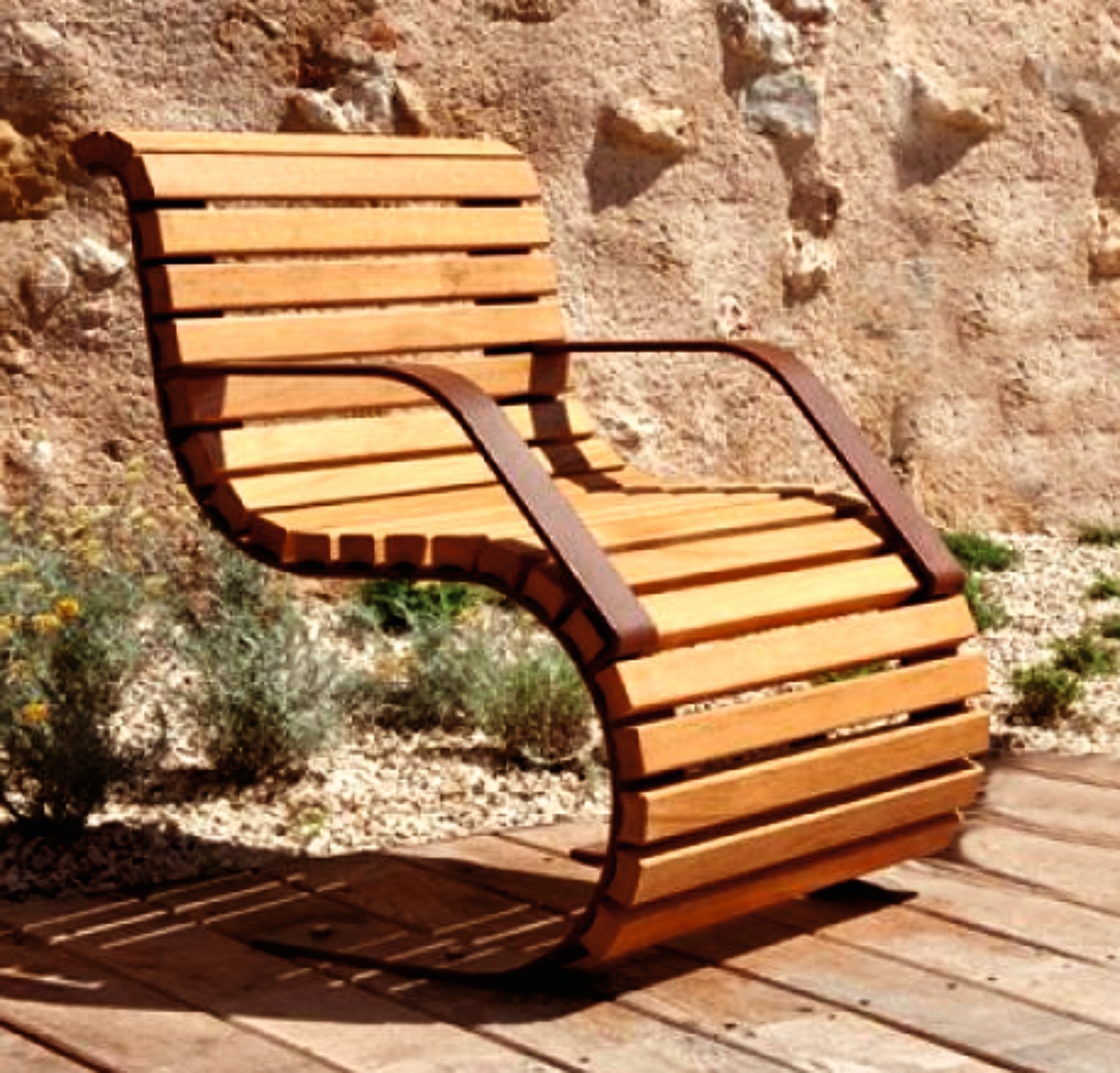 14163 АЛЬФА Soft, шезлонг уличный LAB.Space  - Вид №1