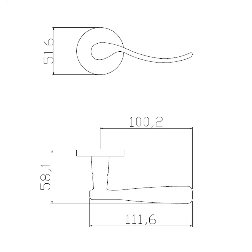 Дверные ручки EDSON EDS-46H-R2 в бронзовом исполнении 85167754 STLM-0894207 - Вид №4