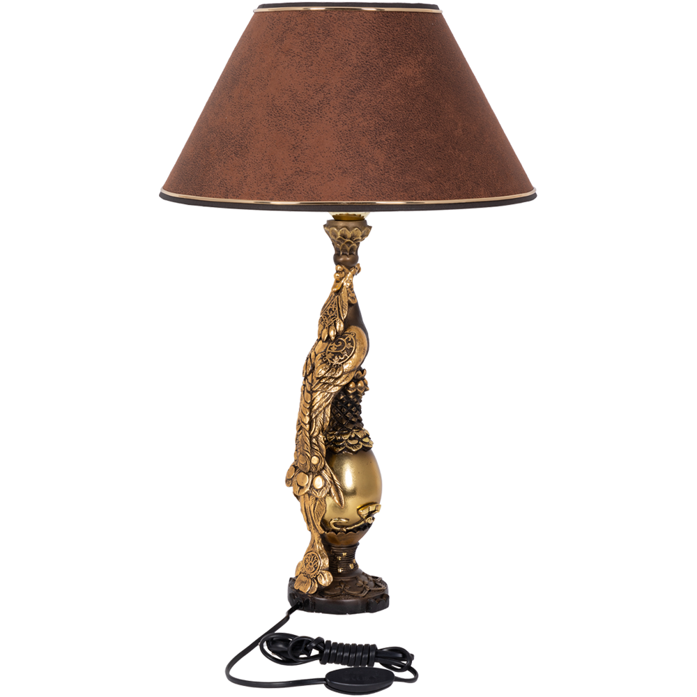 32081,34013 Настольная лампа Павлин Шоколад BOGACHO 4627138210871, 4627138151556 - Вид №1