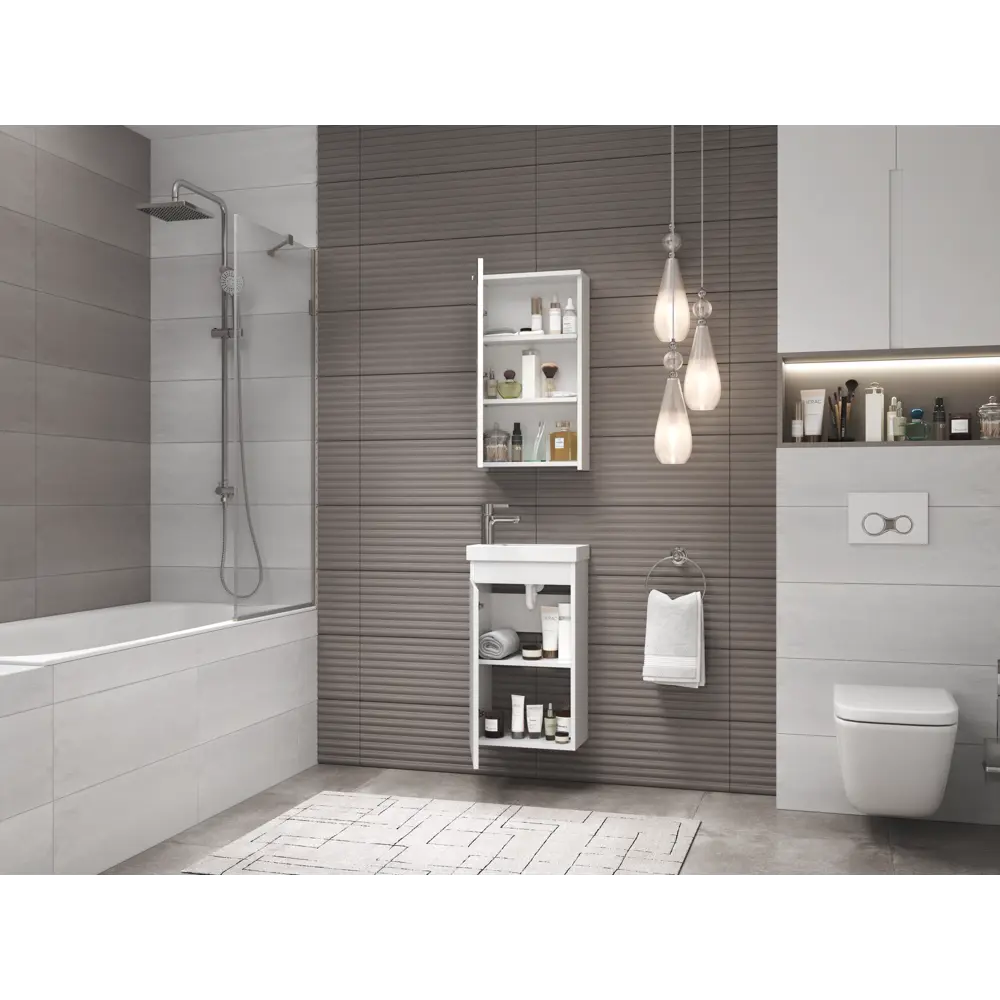 Тумба под раковину Vigo Matteo 40, цвет белый STLM-2062918 - Вид №8