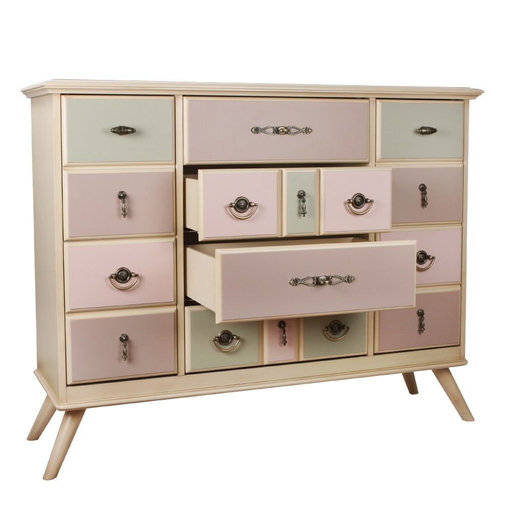 11535 Комод Пандора 2 Айвори Акварель BOGACHO 4627139505242 - Вид №3