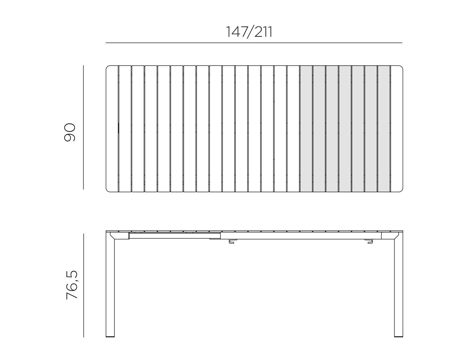 Выдвижной садовый стол Nardi Tevere-Tiberina ARCH-00033924 - Вид №9