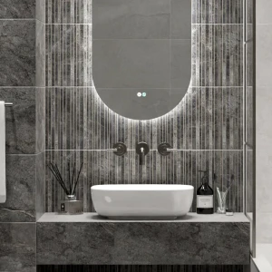 Настенная плитка Azori Soil Dec Modern Matt 31.5x63 см 1.79 м² матовая цвет серый 89453949 STLM-2192413