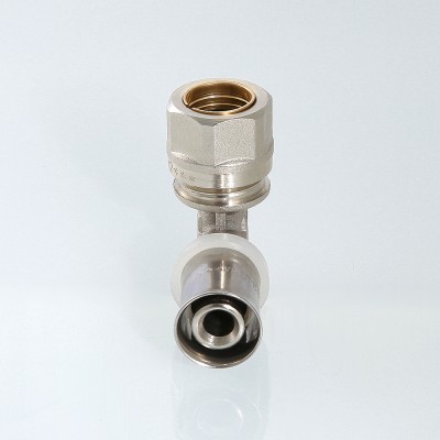 VTm.253.I.001615 Пресс-фитинг –  угольник с переходом на обжимное соединение Valtec 16 x 15 мм  - Вид №2