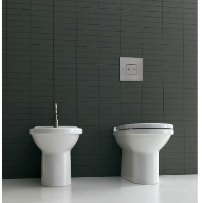 42213 Приставной унитаз напольный Белый  Due Италия Santreyd - Вид №2