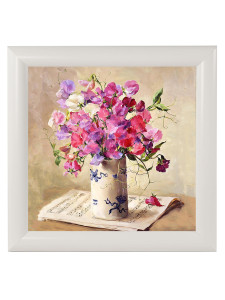 90620960 Картина в раме "Букеты. горошек" 23x23 см STLM-0311354 ELENADECOR
