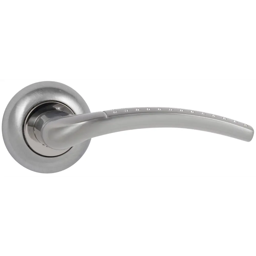 Дверная ручка EDSON EDS-10-Z01 с автоматическим возвратом в матовом хроме 82677951 STLM-0033860 - Вид №1