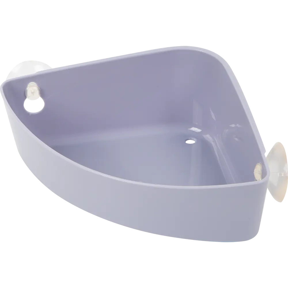 Полка на присосках Berossi Krita угловая цвет серо-фиолетовый STLM-2208880 - Вид №2