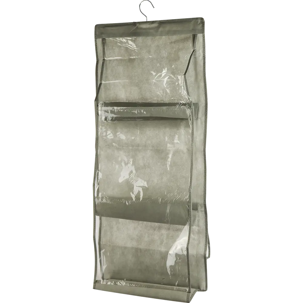 Подвесной модуль для хранения сумок 6 полок 36x19x2 см нетканый материал серый Santreyd STLM-2030588