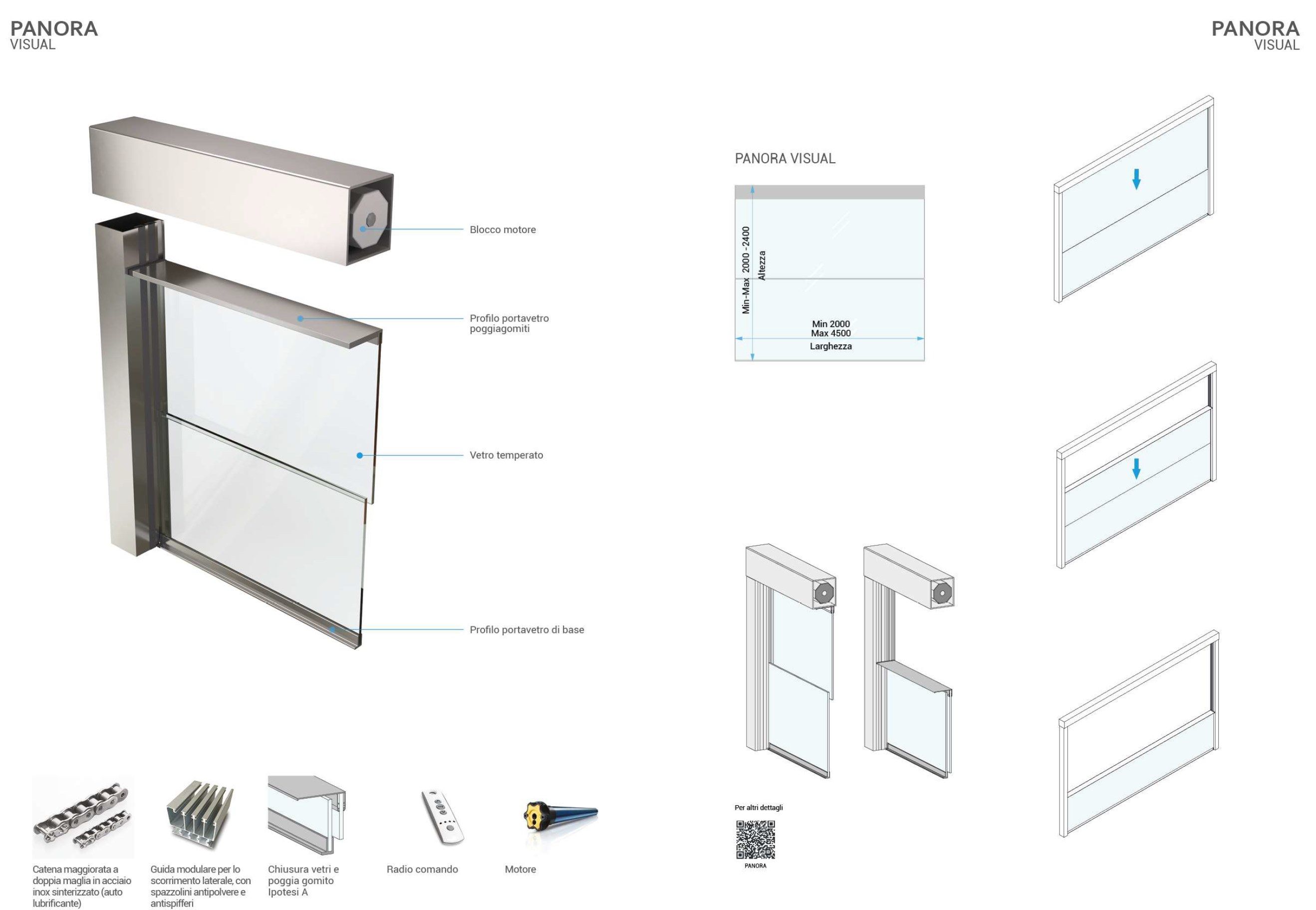 Вертикальное раздвижное окно с электроприводом Chirenti Panora ARCH-00024495 - Вид №2