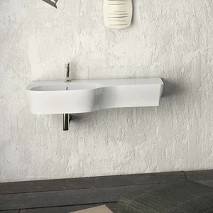 WG11050101 Подвесная раковина настенная овальная Disegno Ceramica  белая