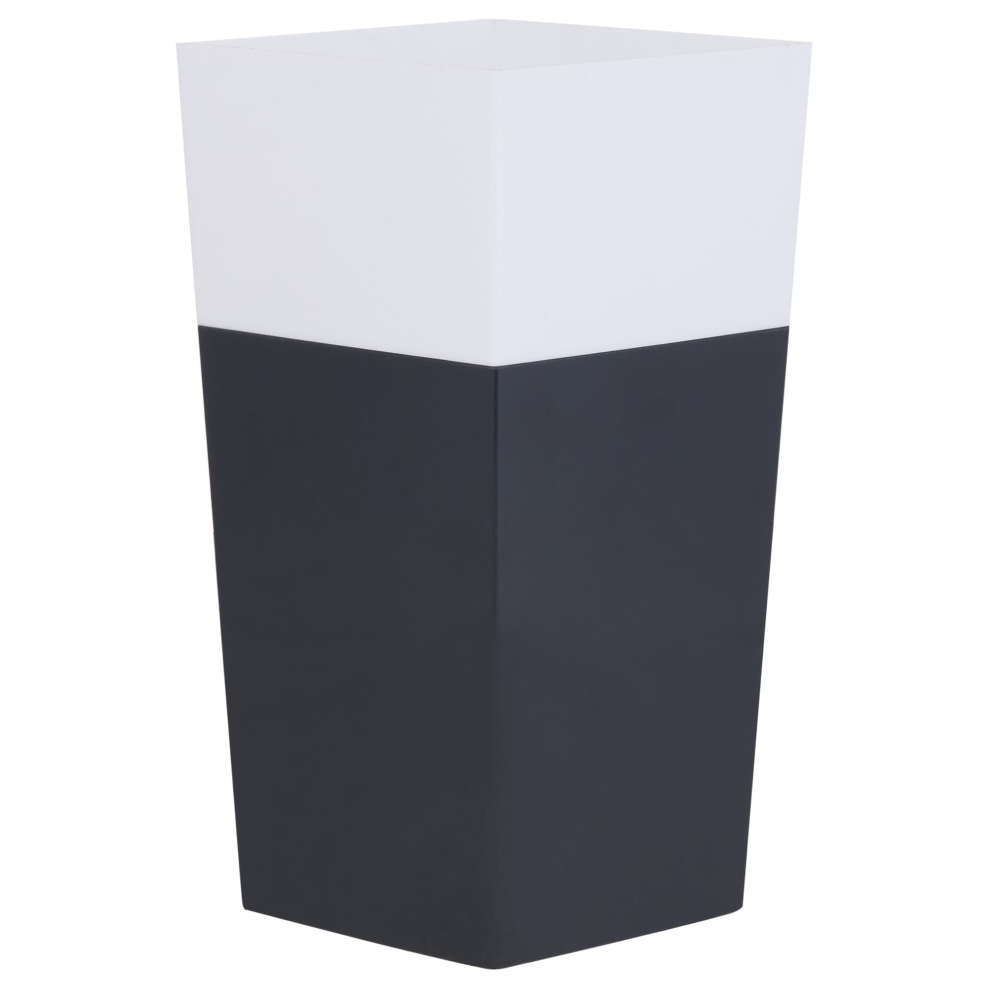 18013299 Кашпо Дуо 17x17x v3.3 л пластик чёрный/белый Santreyd 