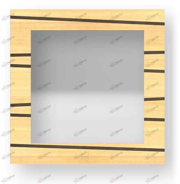 LIGNIS® Квадратное настенное зеркало в раме Dolcevita lines 12.029