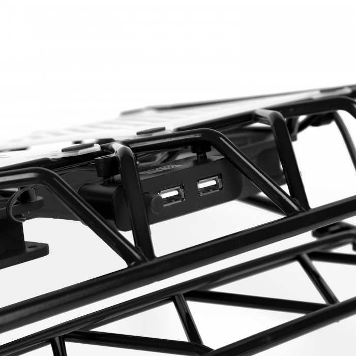 IP33 Black laptop cooling (17,3"", 2x(120x120), plastic+metal mesh) STM Santreyd  - Вид №6