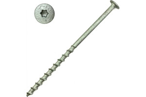 19704244 Шуруп для пенобетона GT 08120 8x120 мм, прессшайба, TORX, белый цинк, 50 шт. 620812 Rusconnect