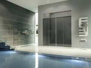 Duka Хрустальная душевая кабина с раздвижной дверцей Aura – senza profili Xt4