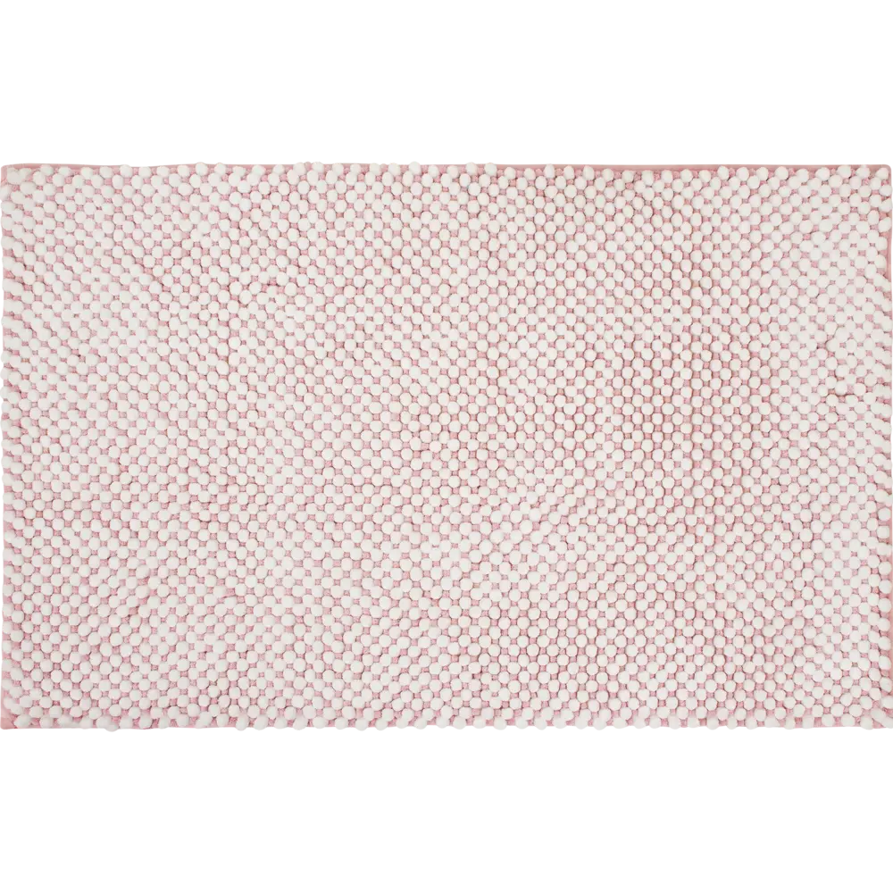 Коврик для ванной комнаты Lolly 50х80 см цвет белый/розовый SWENSA STLM-2157926
