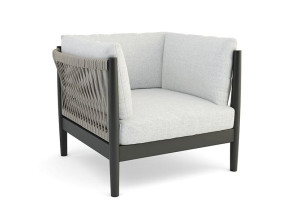 Алюминиевое садовое кресло с порошковым покрытием и тканью