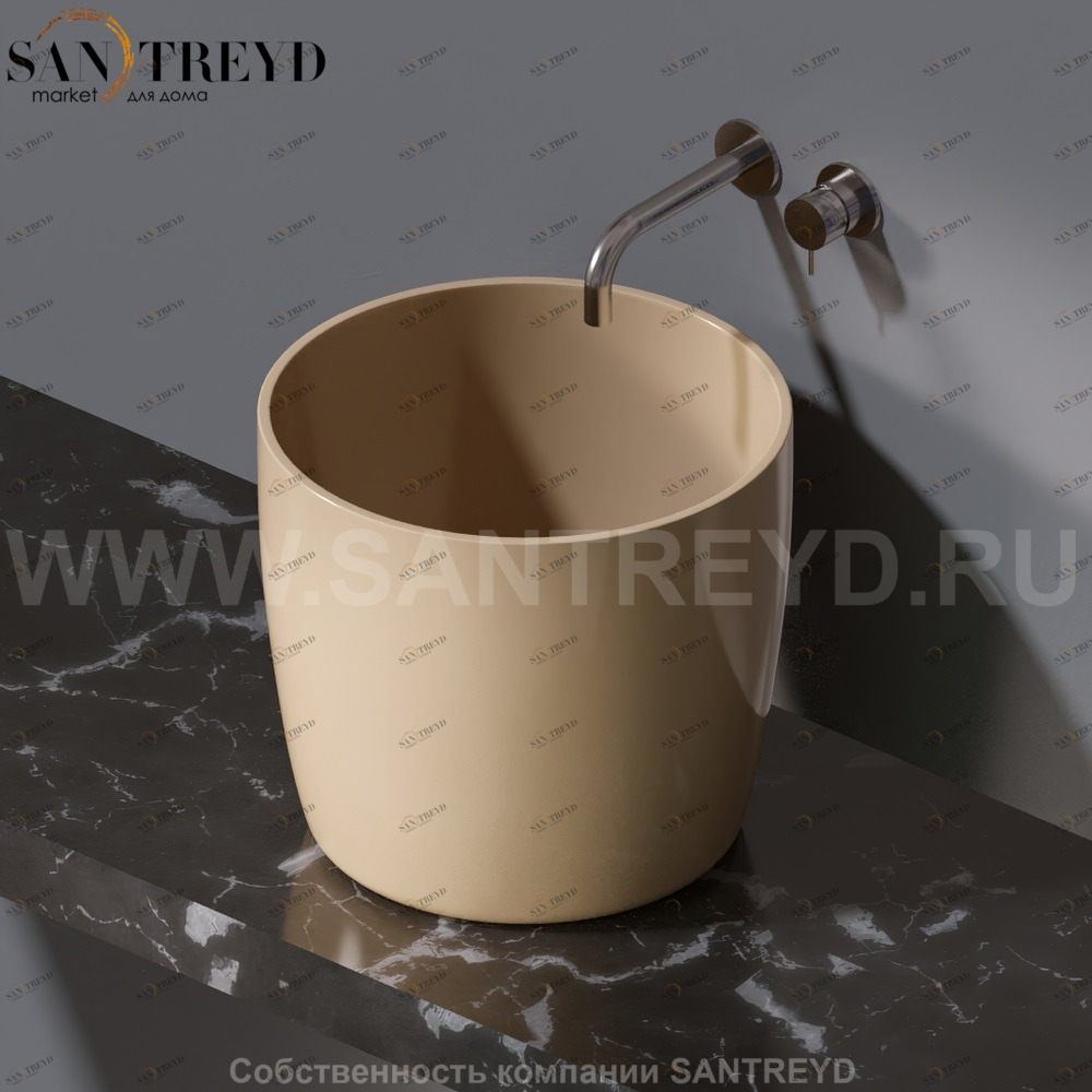 L106.110 Накладная раковина на столешницу  овальная A. e T. Italia PILLAR AeT ITALIA