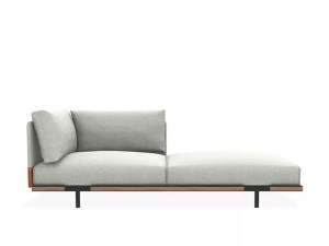 Ткань сад диван с полуостровом