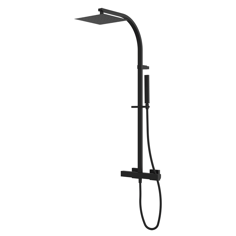 60448601 PREMIUM Черный душ термостатический с колонкой Черный GRB MIXERS 