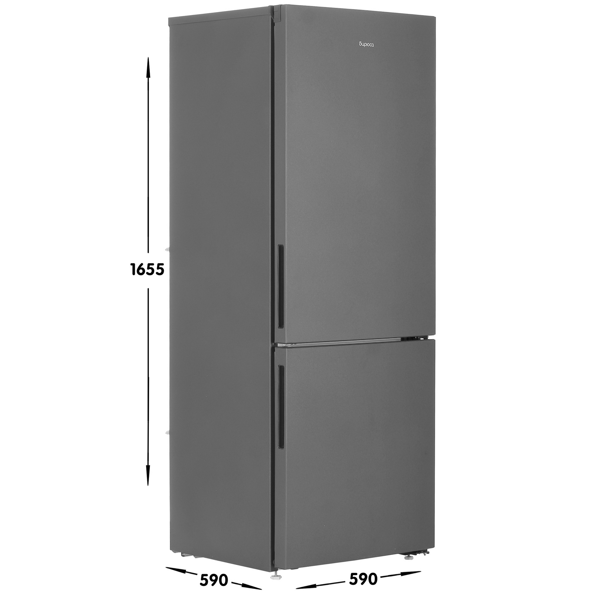 5348119 Холодильник с морозильником   Бирюса W6034 серый STDN-0143005 - Вид №6