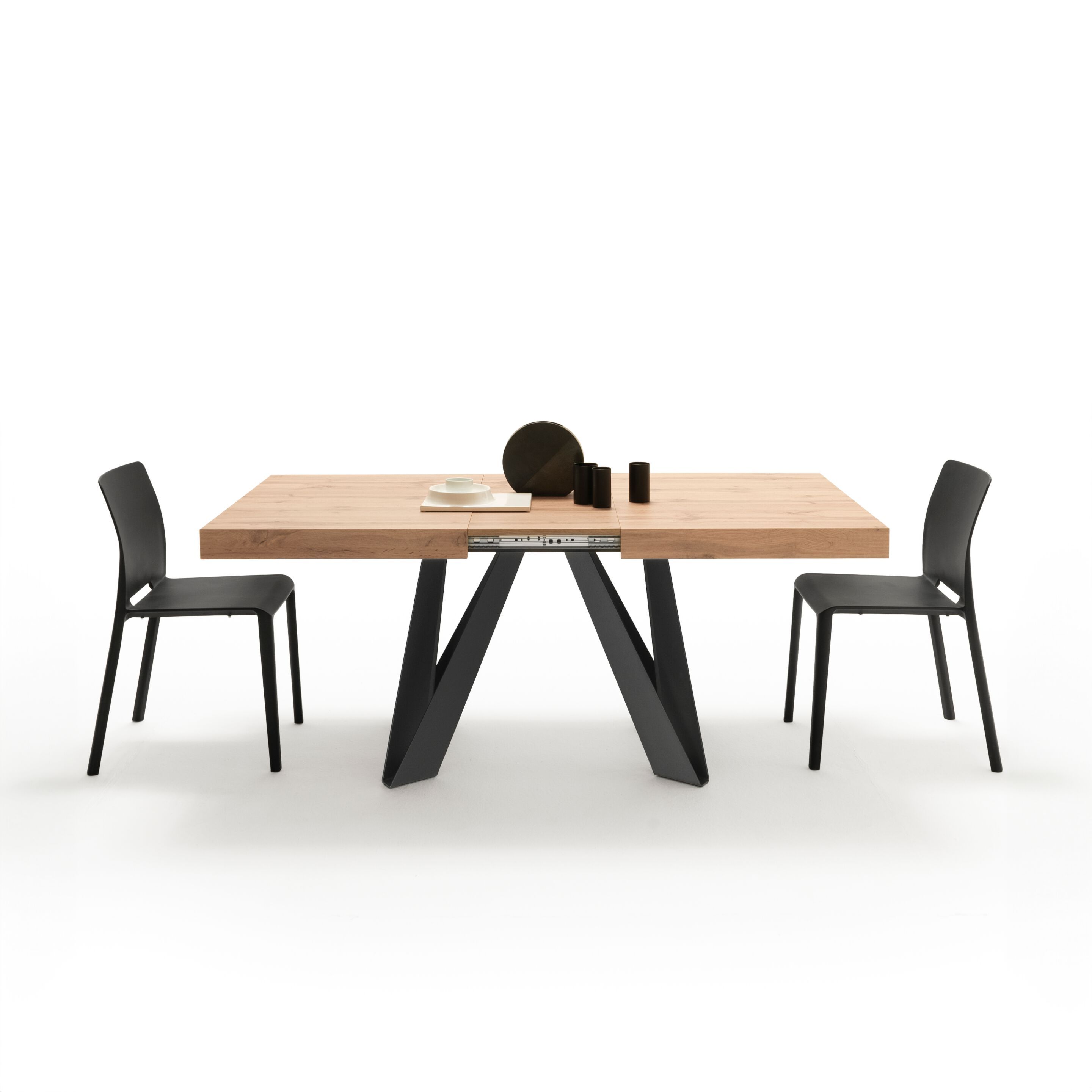 Выдвижной прямоугольный стол из железа с меламиновой столешницей Mobili Fiver ROMINA ARCH-00069646 - Вид №33