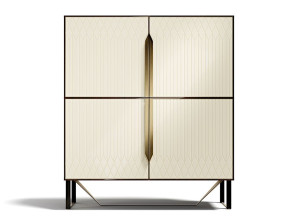 Деревянный барный шкаф со встроенным освещением