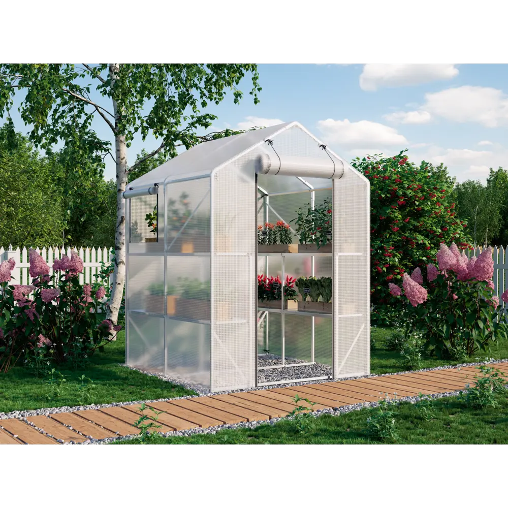 Теплица с полками для рассады 150x150x200 см Santreyd STLM-2088757