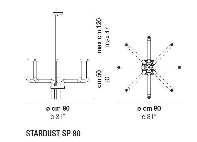 Vistosi STARDUST SP 80 CR/RI подвес 106650 - Вид №3
