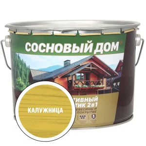 90998160 Защитный состав для древесины СОСНОВЫЙ ДОМ 29537 цвет калужница 9 л STLM-1356322