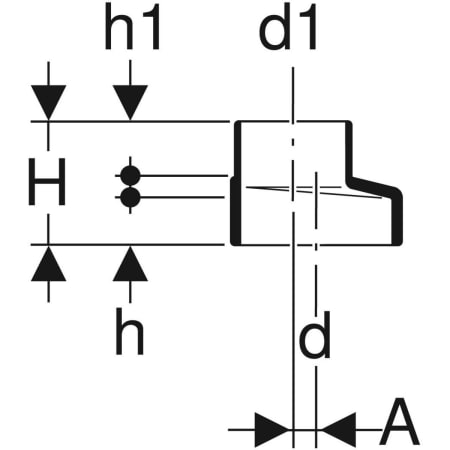 306.050.14.1 Переход эксцентриковый Geberit Silent-db20, короткий Geberit  - Вид №2