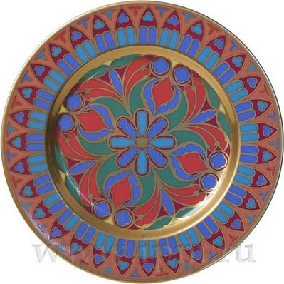 10592072 Императорский фарфоровый завод Подар.набор: тар. декор.26,5см "Готическая 10" "Mazarin" Фарфор твердый 