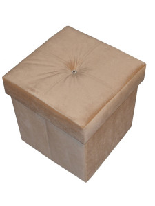 90822339 Пуф Xf-15 38x38x38 см цвет светло-желтый STLM-0398093 OCTOBER HOME