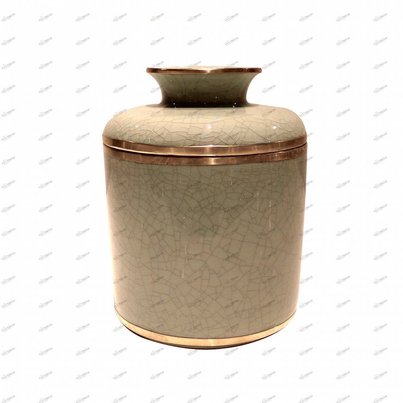 Ваза фарфоровая бежевая 23 см Vera BUREAU ДИЗАЙНЕРСКИЕ 262999 Бежевый 