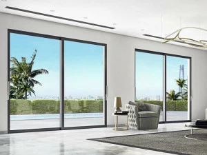 Alumil Двойная стеклянная раздвижная дверь Smartia systems M45000