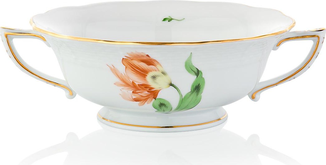 54978 Herend Чашка суповая 360мл "Китти" (оранжевая) Фарфор, Керамика 
