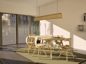 Бамбуковый подвесной светильник