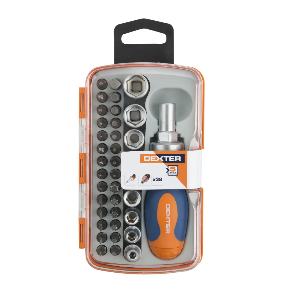 Набор отверток Dexter с битами и головками 38 предметов 18149217 STLM-0009646 - Вид №8